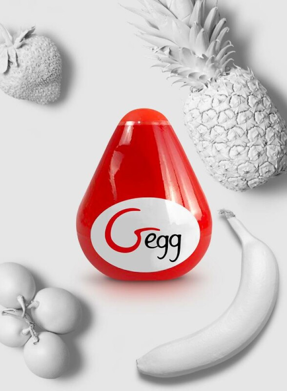 Мастурбатор нереалістичний Gvibe Gegg, червоний, 6.5 х 5 см - Изображение 9