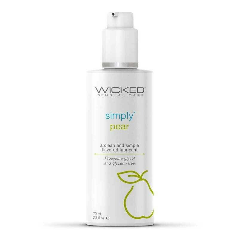 Їстівний лубрикант Wicked Sensual Care зі смаком груші, на водній основі, 70 мл