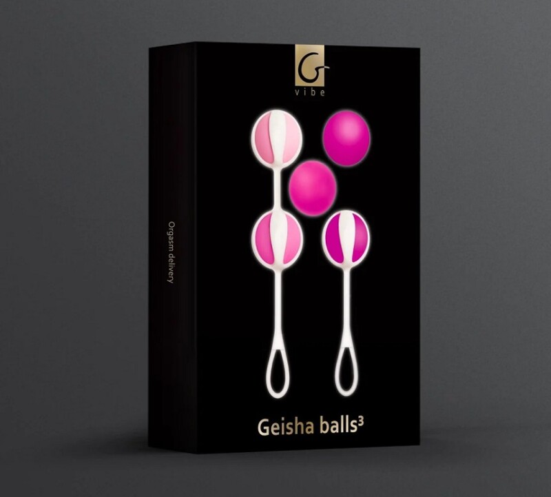Набір вагінальних кульок Geisha Balls 3 Gvibe, силіконові, рожеві, 5 шт. - Изображение 1
