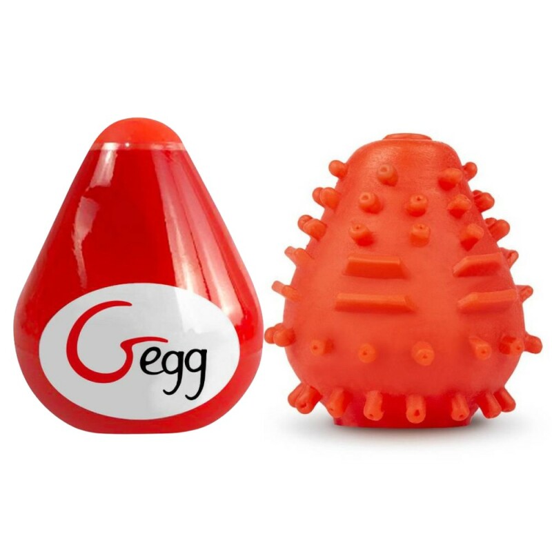 Мастурбатор нереалістичний Gvibe Gegg, червоний, 6.5 х 5 см - Изображение 4