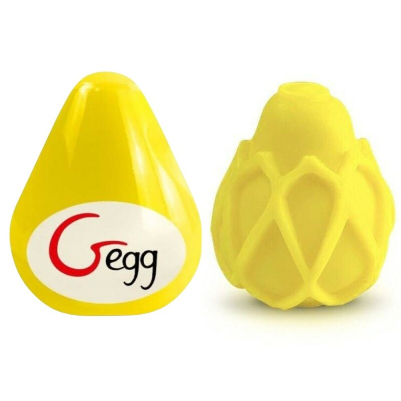 Мастурбатор нереалістичний Gvibe Gegg, жовтий, 6.5 х 5 см - Изображение 2