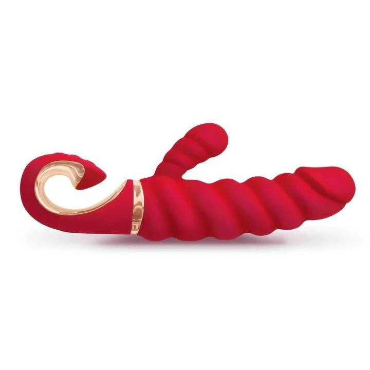 Вібратор-кролик рельєфний Gcandy Mini Chili червоний, 19 х 3.5 см - Зображення 2