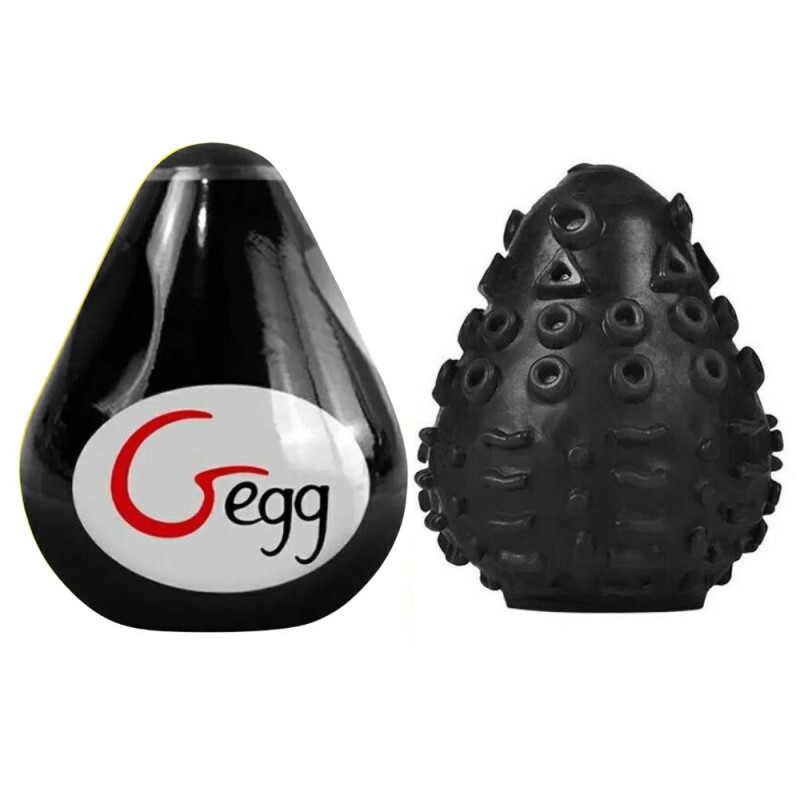 Мастурбатор нереалістичний Gvibe Gegg, чорний, 6.5 х 5 см