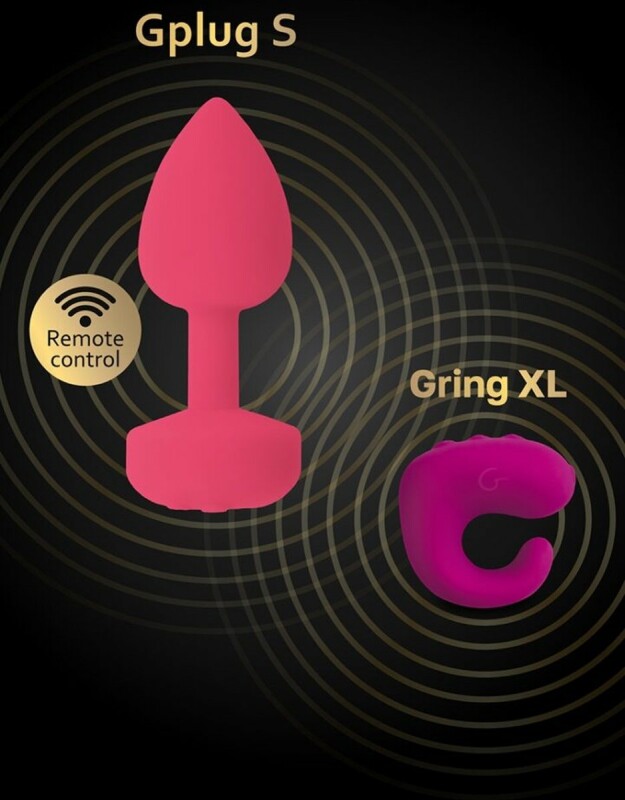 Анальна пробка з вібрацією S Gplug Gvibe, силіконова, рожева, 8.2 х 3 см - Изображение 3