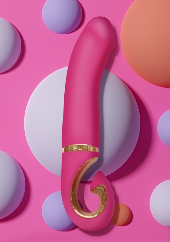 Вібратор нереалістичний Gjay Gvibe, рожевий, 19 х 3.5 см - Изображение 3