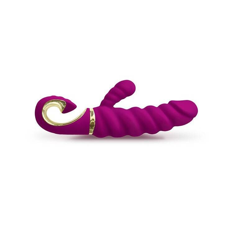 Вібратор-кролик рельєфний Gcandy Sweet Raspberry фуксія, 22 х 4.5 см - Зображення 4