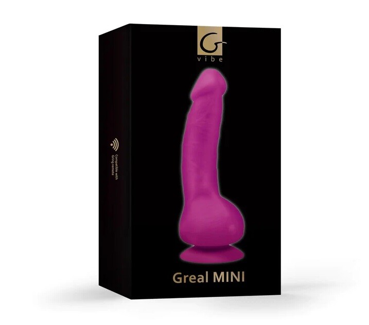 Вібратор реалістичний на присосці Greal Mini Gvibe фуксія, 18 х 3 см - Зображення 3