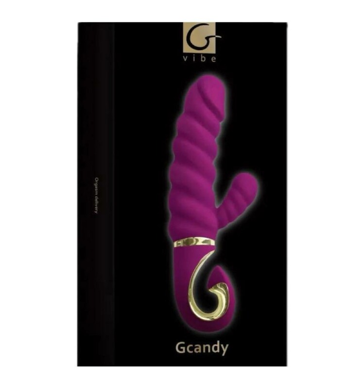 Вібратор-кролик рельєфний Gcandy Sweet Raspberry фуксія, 22 х 4.5 см - Зображення 3