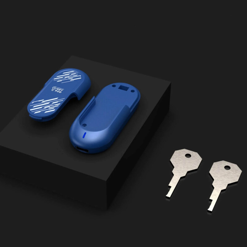 Кейс для ключів Key Pod Lockink, з керуванням через телефон, синій - Изображение 6
