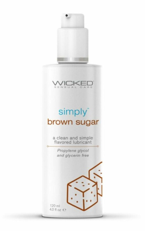 Лубрикант їстівний коричневий цукор Wicked Simply на водній основі, 120 мл