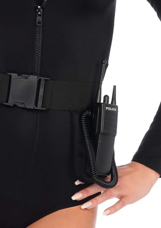 Костюм сексі поліцейської XS Leg Avenue SWAT Babe, 5 предметів, чорний - Изображение 4