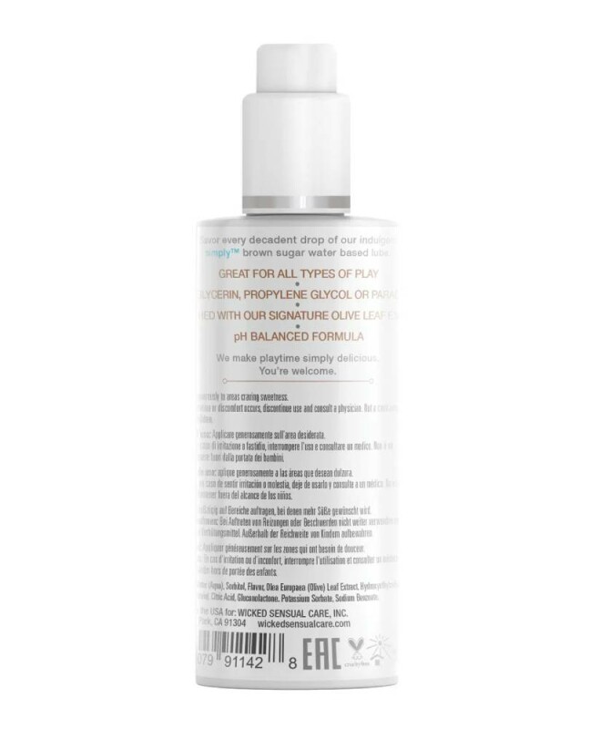 Їстівний лубрикант Wicked Sensual Care зі смаком, коричневого цукру, на водній основі, 70 мл - Зображення 1