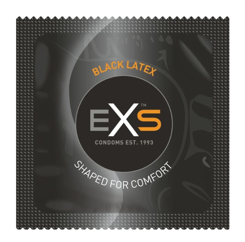 Презервативи чорні EXS, латексні, 12 шт. - Зображення 1