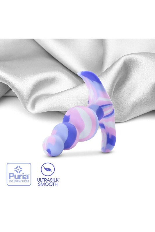 Анальна пробка рельєфна Blush Avant силіконова, різнокольорова, 7.6 х 2.5 см - Зображення 5