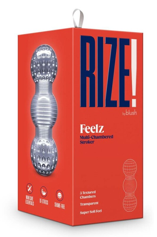 Мастурбатор хай-тек Rize Feelz прозорий, 15.2 х 5 см - Изображение 1