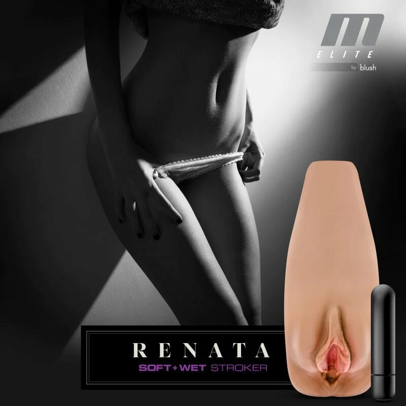 Мастурбатор з вібропулею M For Men Renata реалістичний, 6.3 см х 17.8 см - Изображение 4