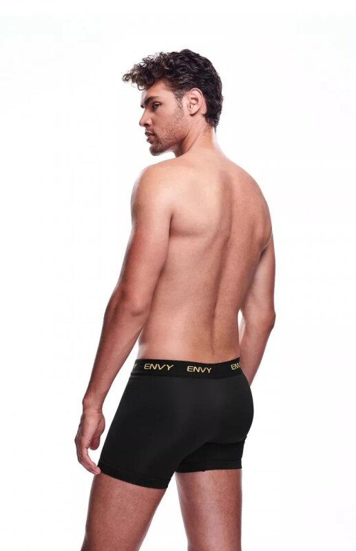 Труси еротичні чоловічі M/L Envy, з сіточкою, чорні - Изображение 1