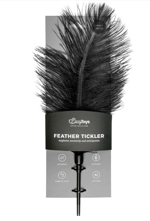 Перо страусине для пестощів Easytoys Feather Tickler , 55 х 12 см - Зображення 1