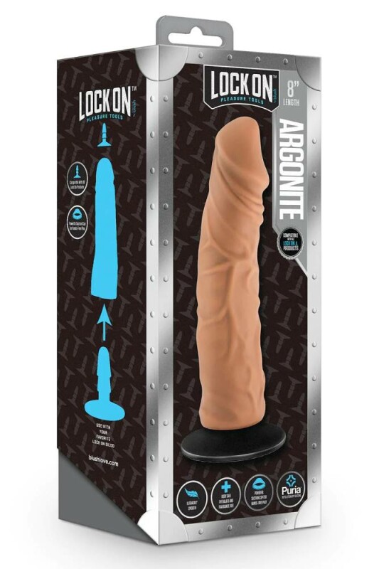 Фалоімітатор реалістичний з Vac-U-Lock та присоскою Blush коричневий, 19 х 5 см - Изображение 1