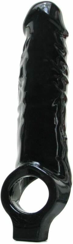 Насадка на член Master Series Mamba Cock Sheath, чорна, 16.5 х 5 см - Зображення 2