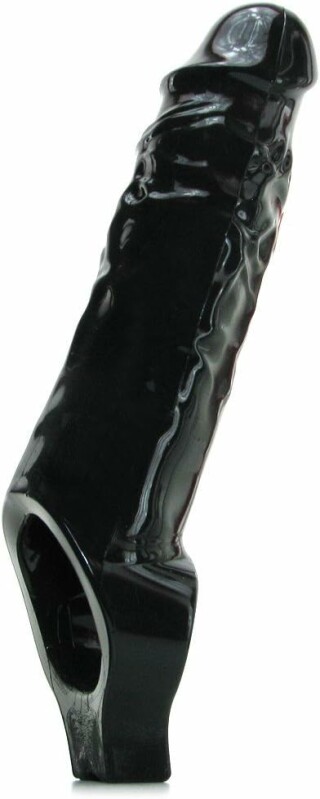 Насадка на член Master Series Mamba Cock Sheath, чорна, 16.5 х 5 см