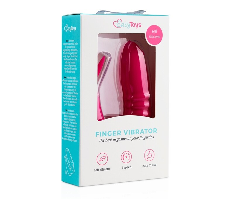 Вібратор на палець Easytoys Vinger Vibrator рожевий, 8.5 см х 2.3 см - Зображення 1