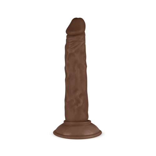 Фалоімітатор реалістичний на присосці Real Fantasy Tyler Realistic Dildo, коричневий, 20 х 3.5 см