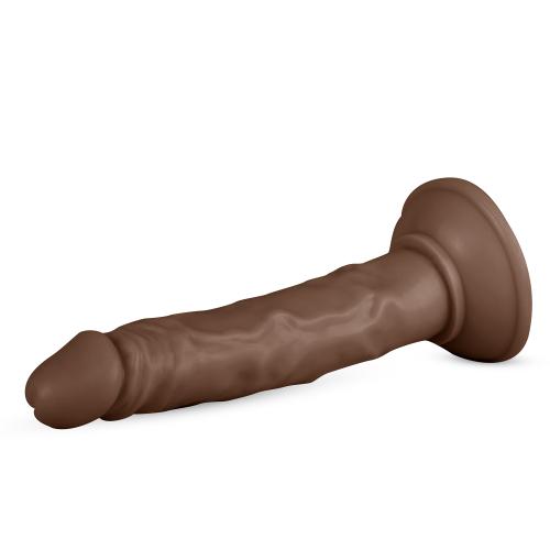 Фалоімітатор реалістичний на присосці Real Fantasy Tyler Realistic Dildo, коричневий, 20 х 3.5 см - Зображення 3
