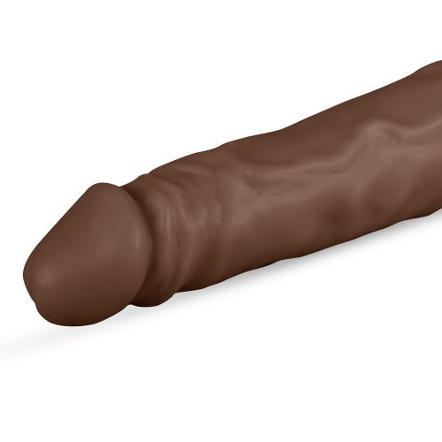 Фалоімітатор реалістичний на присосці Real Fantasy Tyler Realistic Dildo, коричневий, 20 х 3.5 см - Зображення 4