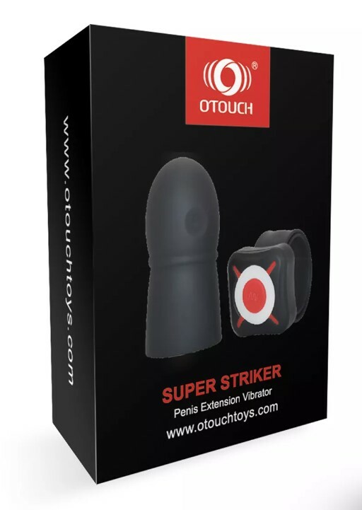 Насадка з вібрацією на член НOTOUCH Super Strike, подовжуюча,  8 х 3.7 см - Изображение 1
