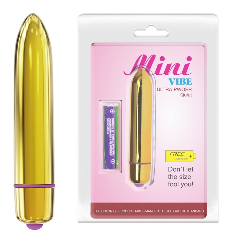 Віброкуля Baile Mini vibe, золота, 9.2 х 1.7 см