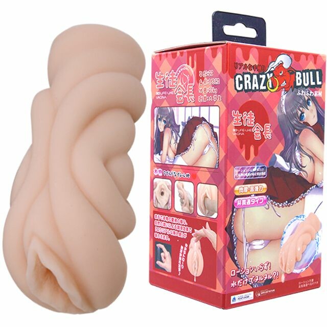Мастурбатор-вагіна Crazy Bull Manga самозмащувальний, бежевий, 13.5 х 5.5 см - Изображение 8