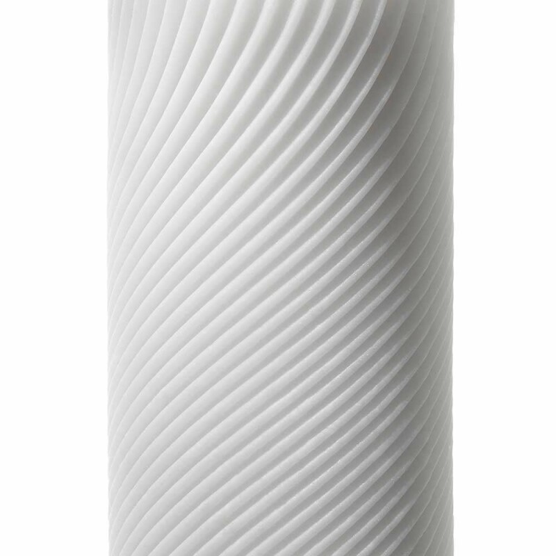 Мастурбатор хай-тек рельєфний Zen 3D Tenga, білий, 15 х 7 см - Изображение 3