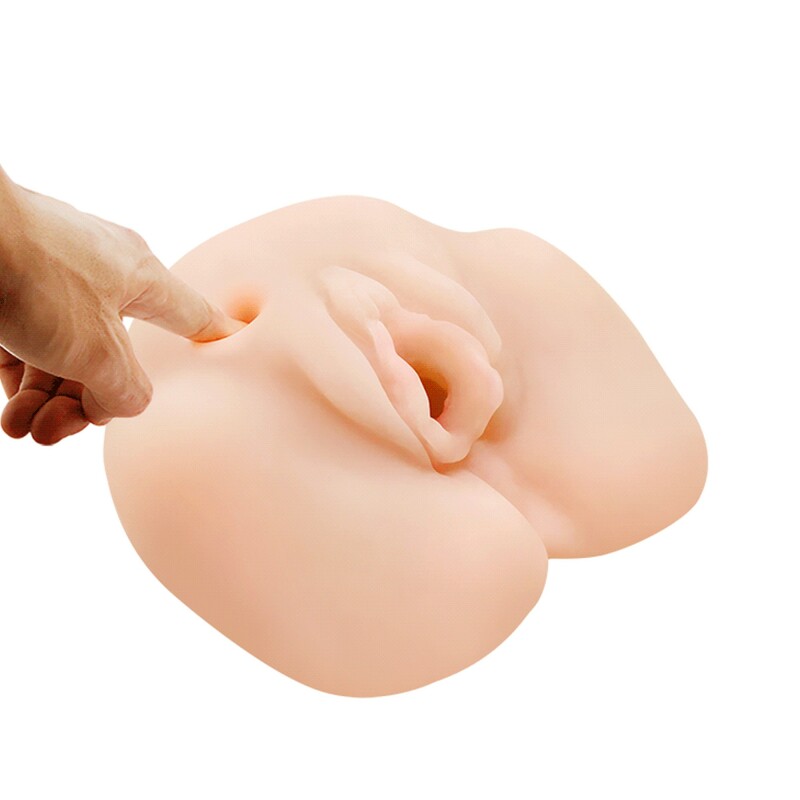 Мастурбатор реалістичний Baile Ultra Realistic Vagina, у вигляді вагіни, з вібрацією, бежевий , 15 х 14 см - Зображення 7