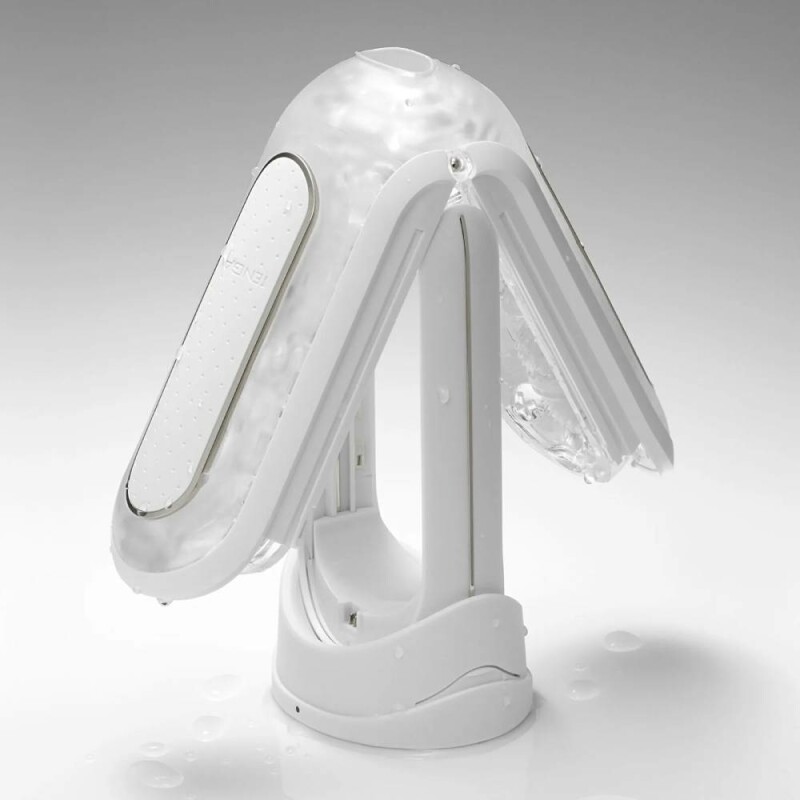 Мастурбатор нереалістичний з вібрацією Tenga - Flip Zero EV білий, 20 х 7 см - Зображення 2