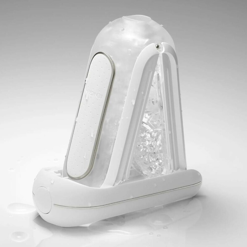 Мастурбатор нереалістичний з вібрацією Tenga - Flip Zero EV білий, 20 х 7 см - Зображення 3