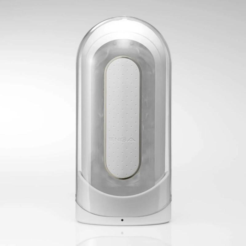 Мастурбатор нереалістичний з вібрацією Tenga - Flip Zero EV білий, 20 х 7 см - Зображення 5
