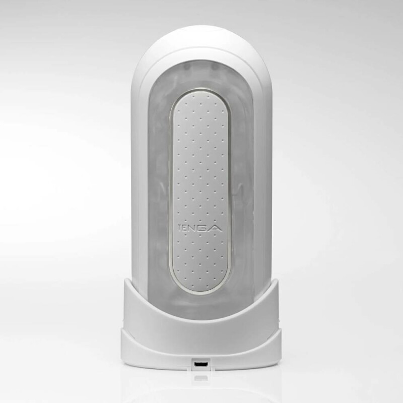 Мастурбатор нереалістичний з вібрацією Tenga - Flip Zero EV білий, 20 х 7 см - Зображення 6