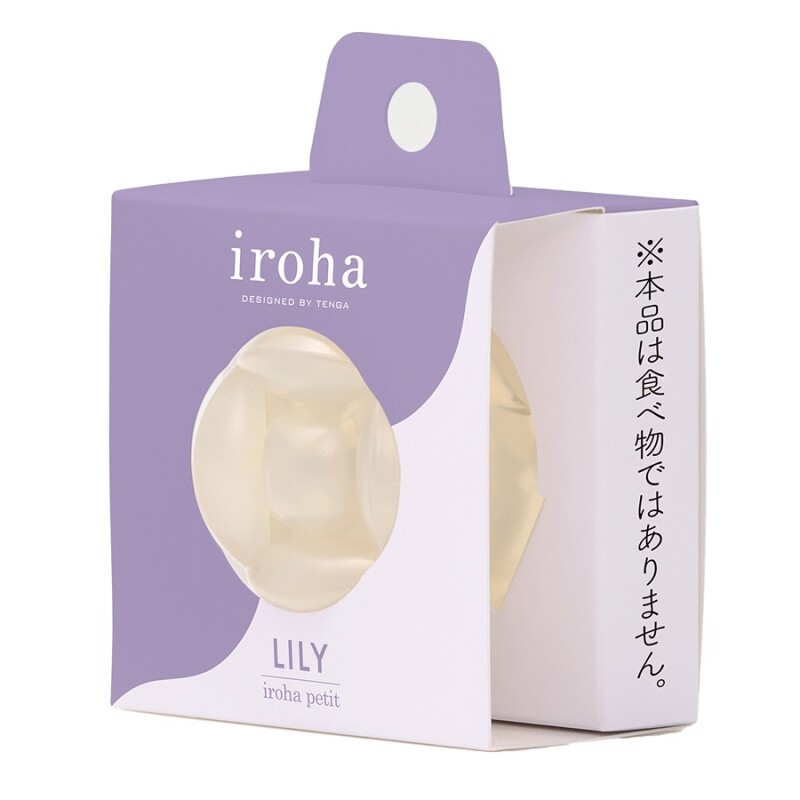 Масажер для клітора рельєфний Iroha Petit Lily, желейний, білий, 5.3 х 3.5 см - Зображення 1