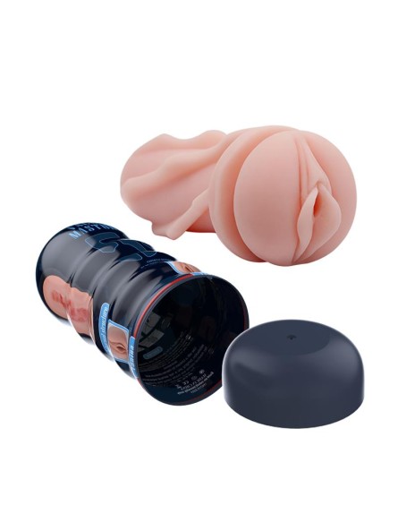 Мастурбатор-вагіна Pretty Love Vacuum Cup в колбі, бежевий, 18 х 7 см - Изображение 1