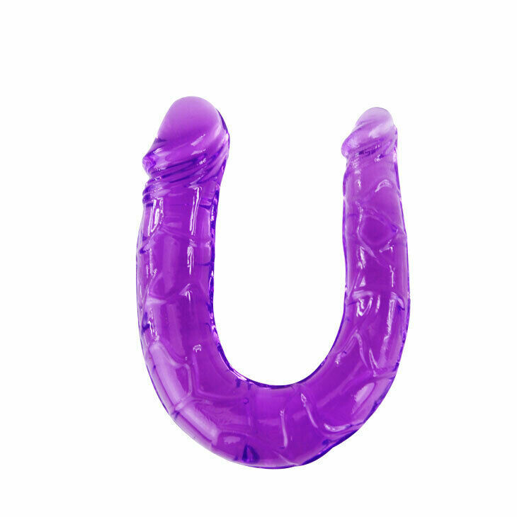 Фалоімітатор подвійний Baile Double dong, фіолетовий, 30 см x 3.4 см x 2.2 см