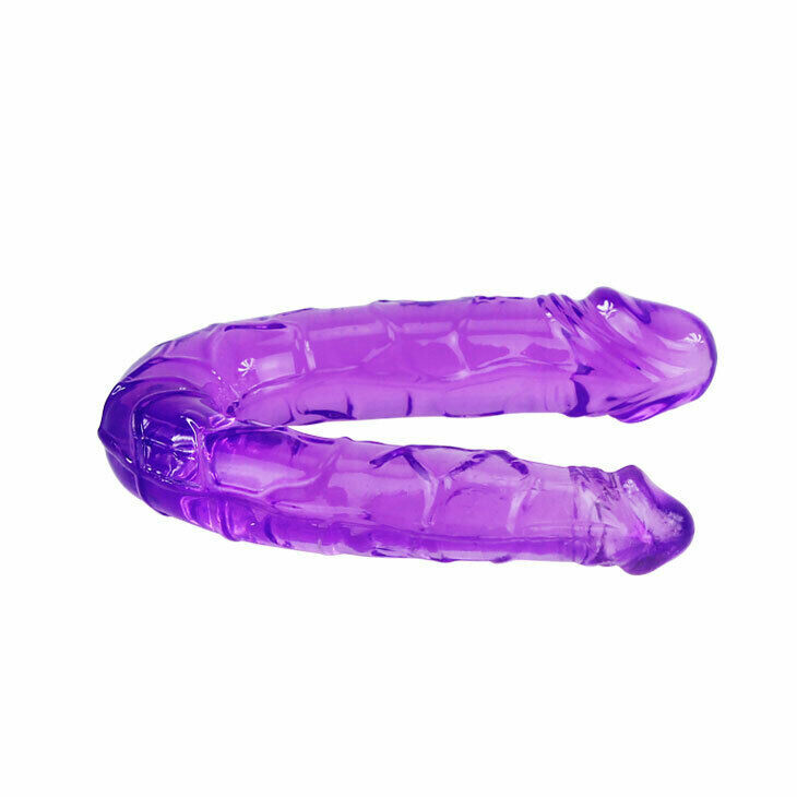 Фалоімітатор подвійний Baile Double dong, фіолетовий, 30 см x 3.4 см x 2.2 см - Изображение 2
