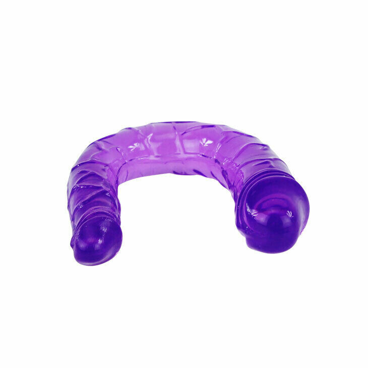 Фалоімітатор подвійний Baile Double dong, фіолетовий, 30 см x 3.4 см x 2.2 см - Изображение 3