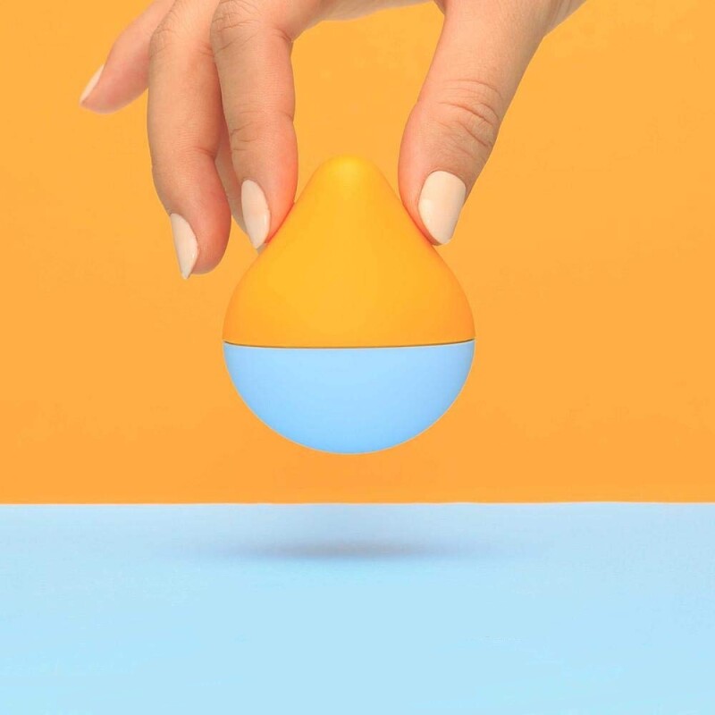 Вібратор для клітора Iroha Mini, жовто-блакитний - Изображение 3