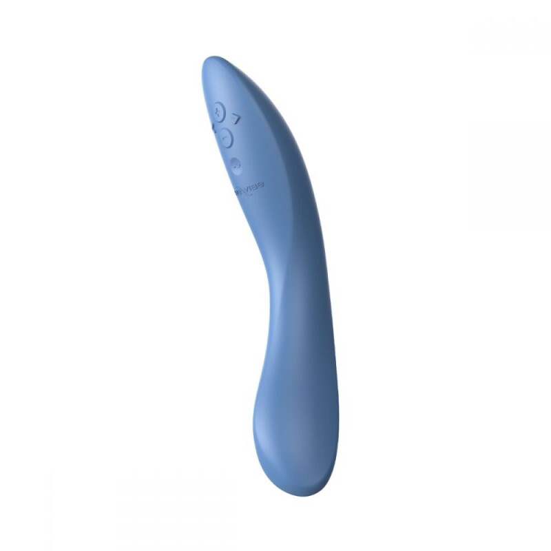 Вібратор для точки G Rave 2 We-Vibe, силіконовий, синій, 19.3 х 3 см - Изображение 4