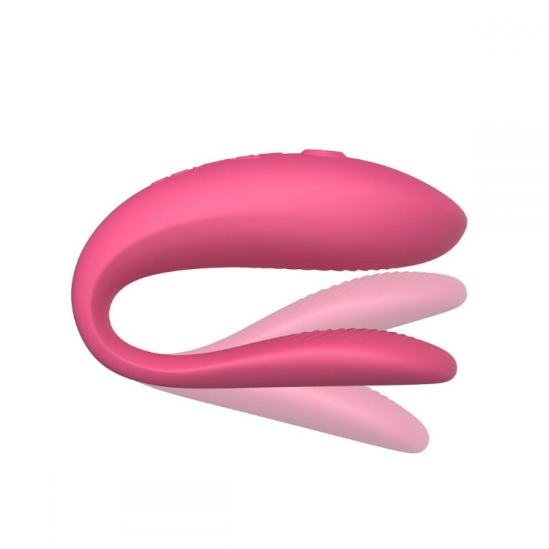 Інноваційний смарт вібратор для пар Sync Lite We-Vibe, силіконовий, рожевий - Изображение 2