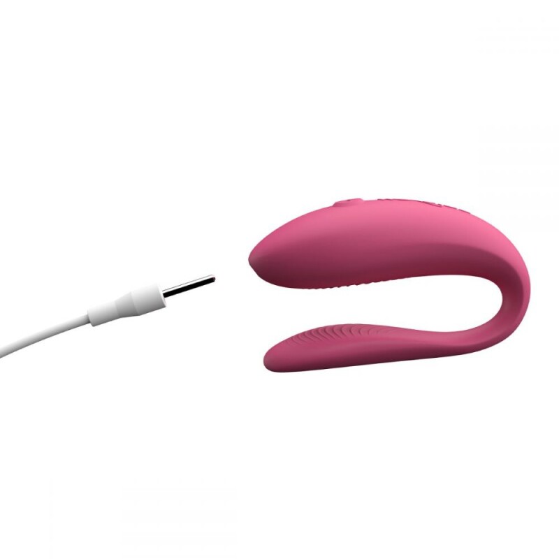 Інноваційний смарт вібратор для пар Sync Lite We-Vibe, силіконовий, рожевий - Изображение 5