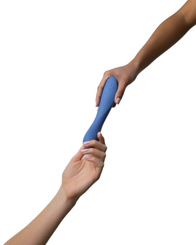Вібратор для точки G Rave 2 We-Vibe, силіконовий, синій, 19.3 х 3 см - Изображение 9