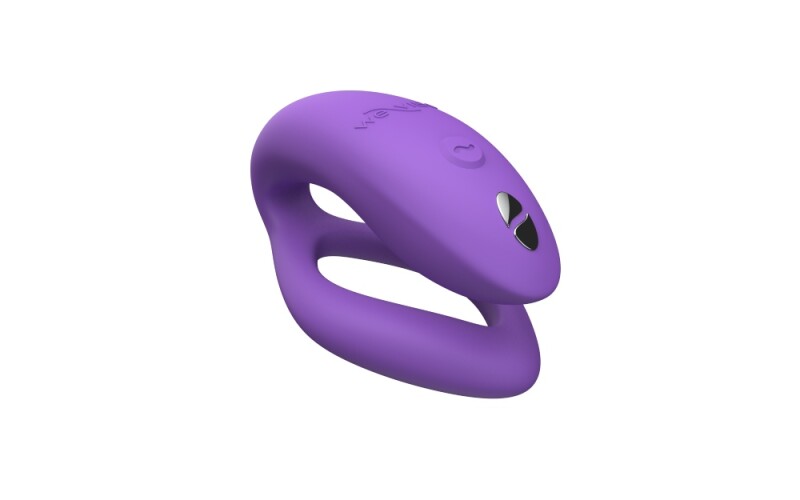 Вібратор для пар з пультом і додатком Sync O We-Vibe, силіконовий, фіолетовий - Изображение 3
