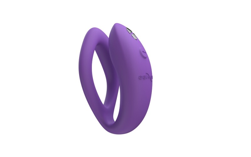 Вібратор для пар з пультом і додатком Sync O We-Vibe, силіконовий, фіолетовий - Изображение 4